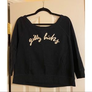 Gilly Hicks crew neck logo sweatshirt